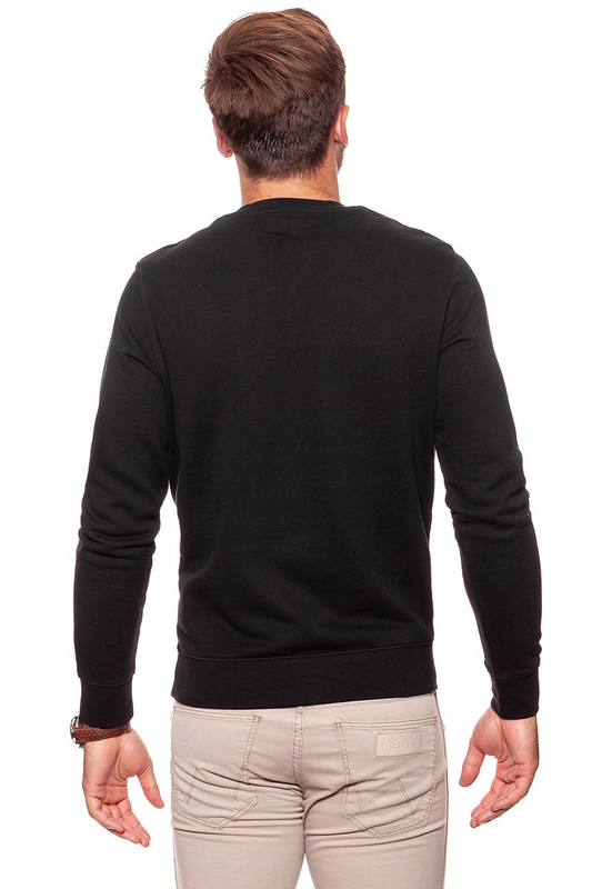 WRANGLER BLUZA LOGO CREW BLACK W6532HY01 112130513