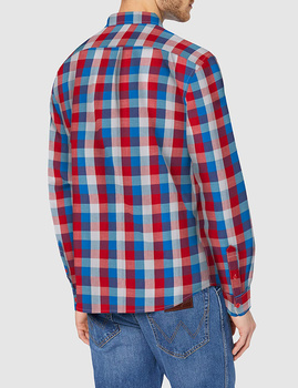 MĘSKA KOSZULA WRANGLER LS 1 PKT SHIRT RED W5M24MX47 112130210