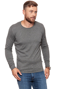 MĘSKI SWETER WRANGLER ROLL EDGE CREW GREY MARL W8624RGVB 112132326