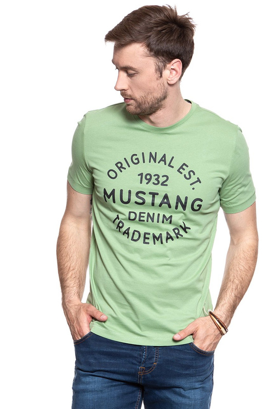 MUSTANG T SHIRT Logo T-Shirt MISTLETOE 1007561 6206