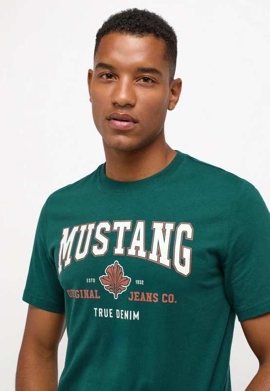 Męski T-Shirt Mustang Style Alex C Print June Bug 1014462 6485