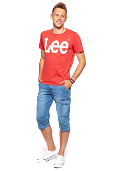 LEE T SHIRT LOGO TEE FADED RED L64CAISG