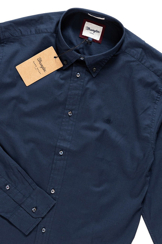WRANGLER BUTTON DOWN SHIRT MOOD INDIGO W57659A38
