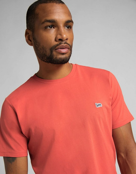 MĘSKI T-SHIRT LEE SS SMALL LOGO TEE WASHED RED L60UFQQM 112113588