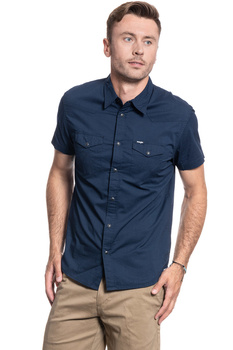 KOSZULA MĘSKA WRANGLER SS WESTERN SHIRT NAVY W5J06S114 112130151