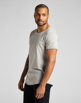 MĘSKI T-SHIRT LEE ELONGATED TEE GREY MELE L62JEP37 112114630