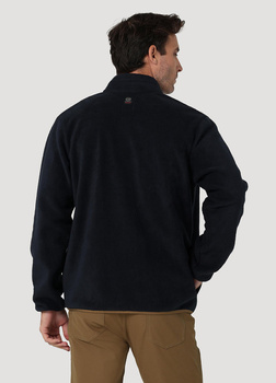 WRANGLER ADAMS FLEECE FULL ZIP MĘSKA BLUZA ROZPINANY DARK BLUE WA6DHCB08 112324326