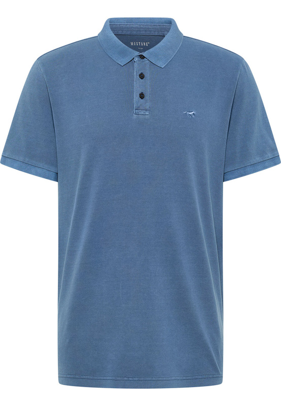 MĘSKA KOSZULKA POLO MUSTANG Pablo Polo Gmt Dye Insignia Blue 1015745 5230