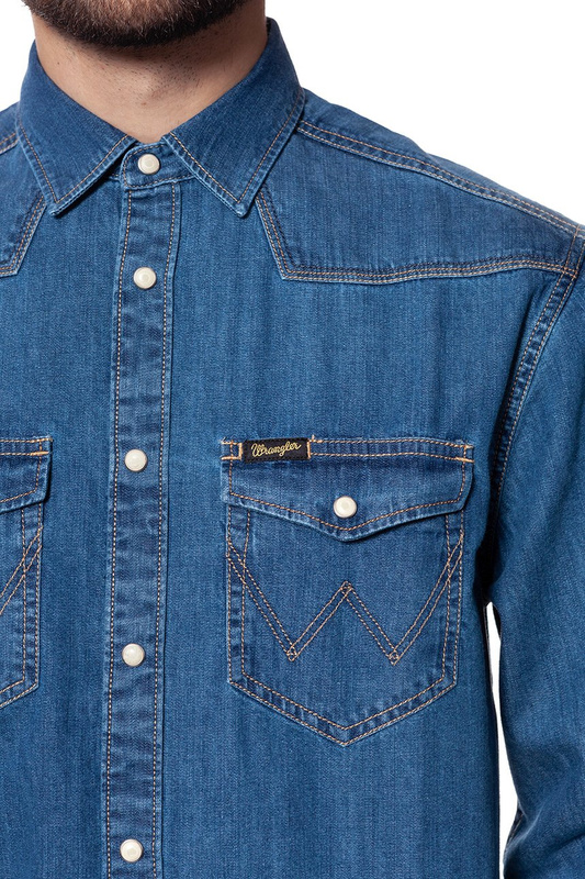 WRANGLER CLASSIC WESTERN MID INDIGO W5834O18E