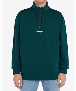 BLUZA WRANGLER HALF ZIP SWEAT PINE W6B2IQG01 112130684