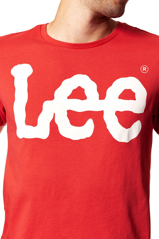 LEE T SHIRT LOGO TEE FADED RED L64CAISG