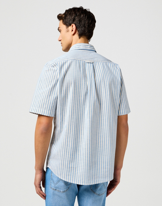 MESKA KOSZULA WRANGLER SS SHIRT PACIFIC STRIPE 112362757
