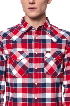 KOSZULA LEE WESTERN SHIRT BRIGHT RED L643NVEF 112115388