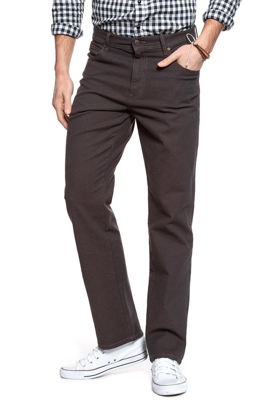 SPODNIE MĘSKIE WRANGLER TEXAS COCO BROWN W121XDH07 112126251