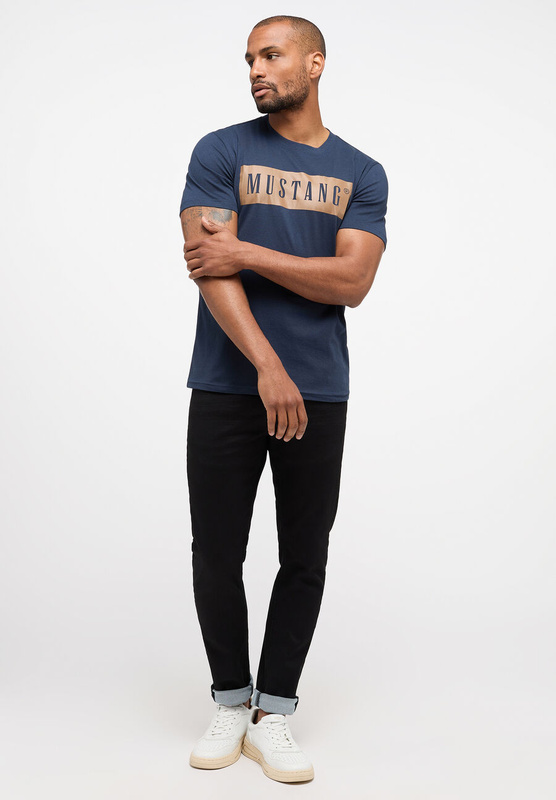 MĘSKI T-SHIRT MUSTANG ALEX C PRINT TOTAL ECLIPSE 1014101 5226