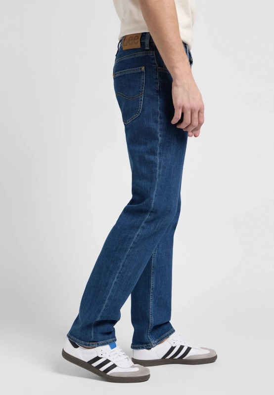 MESKIE SPODNIE JEANSOWE LEE BROOKLYN STRAIGHT MID STONEWASH 112144036