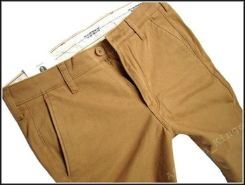 LEE SPODNIE MĘSKIE CHINO BONE BROWN L768JR07      $    