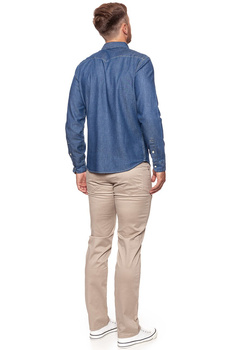 KOSZULA JEANSOWA MĘSKA LEE WESTERN SHIRT DEEP INDIGO L644BIPS 112115464