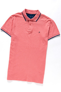 WRANGLER S/S PIQUE POLO TEA ROSE W7862KWPQ