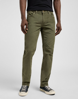 MESKIE SPODNIE LEE DAREN ZIP FLY MERCANTILE GREEN 112370534