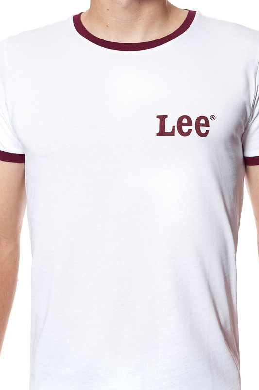 LEE T SHIRT RINGER TEE SS WHITE L65NAI12