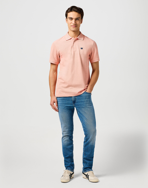 WRANGLER MĘSKA KOSZULKA WRANGLER REFINED POLO SHIRT ORANGE 112362832