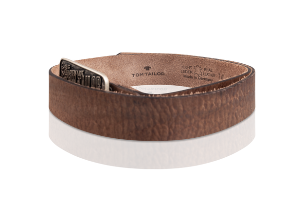 TOM TAILOR PASEK SKÓRZANY SOPO-TT436 40 mm Ledergürtel RO 2081 0690