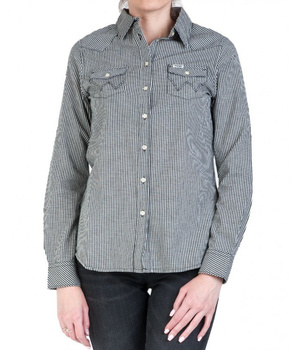 WRANGLER LS WESTERN SHIRT DAMSKA KOSZULA W KRATĘ OFF WHITE W5Z04M737 112130354