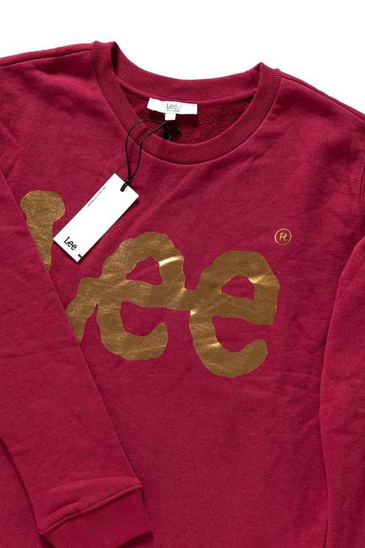 LEE LOGO CREW GLITTER RHUBARB RED L53VJSGB 112112575