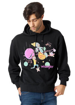 MĘSKA BLUZA WRANGLER RICK&MORTY HOODIE BLACK W6R2HN100 112144804
