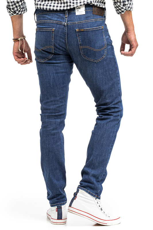 LEE LUKE MĘSKIE SPODNIE JEANSOWE JEANSY DARK WESTWATER L719SJAP 112331018