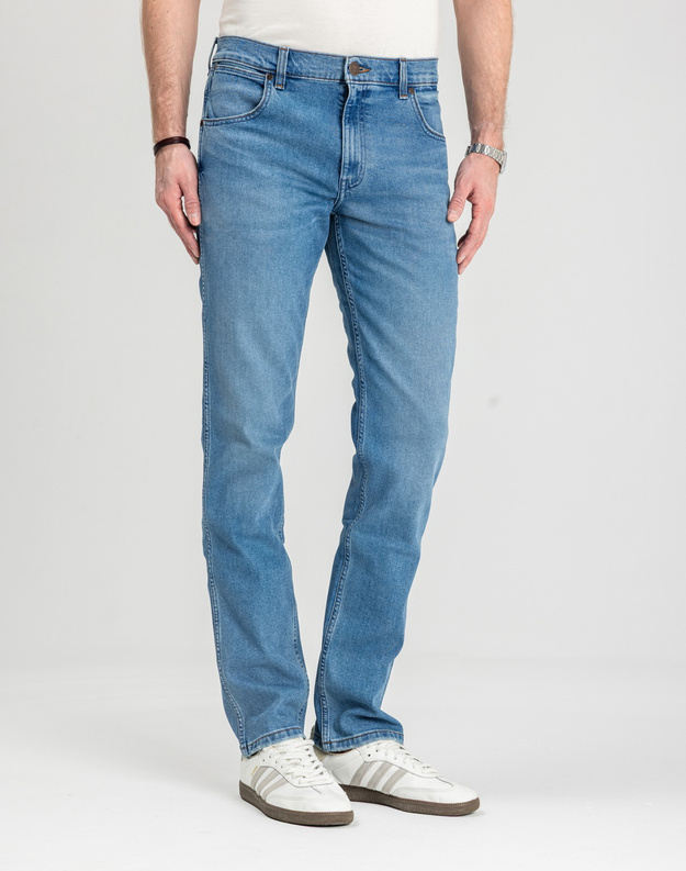 WRANGLER MĘSKIE SPODNIE JEANSOWE WRANGLER GREENSBORO COOL TWIST W15QYLZ70 112330710