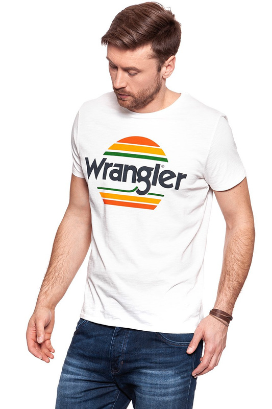 KOSZULKA WRANGLER FESTIVAL TEE VINTGE OFFWHITE W7B44DE1Y 112131475
