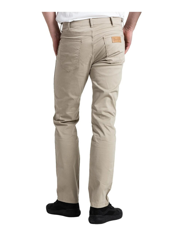 WRANGLER GREENSBORO MĘSKIE SPODNIE MATERIAŁOWE KHAKI W15QOF787 112320815