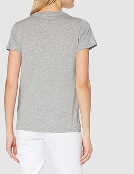 LEE STRIPE LOGO TEE DAMSKA KOSZULKA Z KRÓTKIM RĘKAWEM T-SHIRT LOGO GREY MELE L42MEH37 112109396