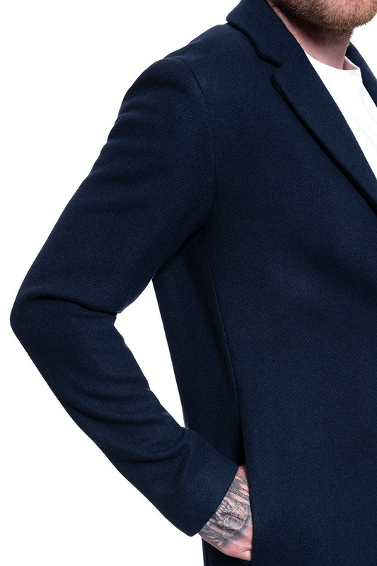 PŁASZCZ MĘSKI SELECTED SLHBROVE WOOL COAT DARK SAPPHIRE 16064354