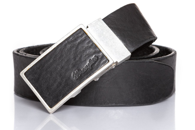 WRANGLER LEATHER BUCKLE BLACK W0B01U101