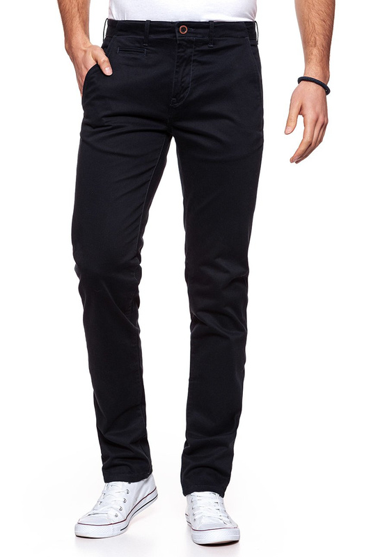 WRANGLER SPODNIE MĘSKIE CHINO NAVY W14LEG114