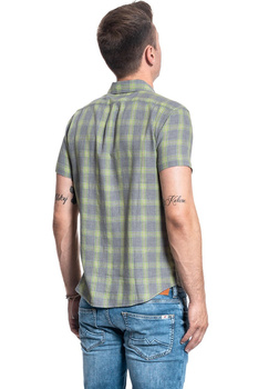 KOSZULA MĘSKA KRÓTKI RĘKAW WRANGLER SS 1PKT JADE GREEN W58606EVV 112129494