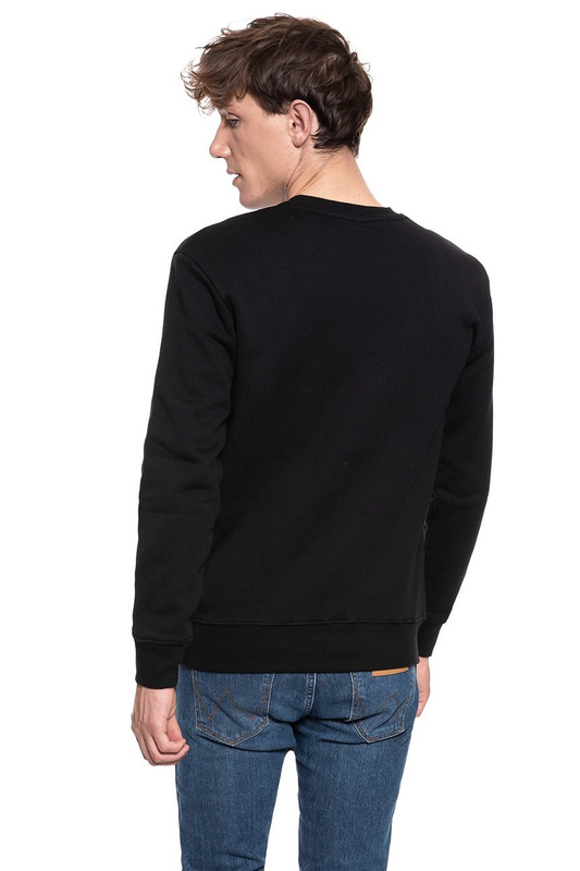 BLUZA LEE VELOURS CREW SWS BLACK L81STJ01 112121904