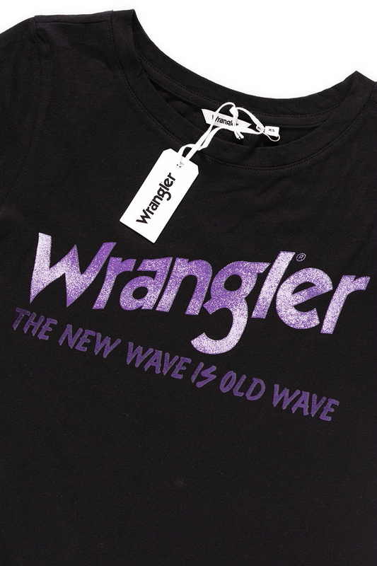 WRANGLER OLD WAVE TEE BLACK W7383EV01 112131031