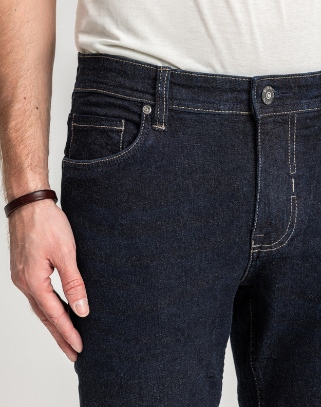 Męskie Spodnie Jeansowe Marcus Felix 2162 Jeans Dark Miner 14-200245