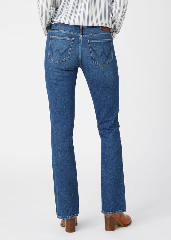 WRANGLER BOOTCUT DAMSKIE SPODNIE JEANSOWE Air Blue W28BJX386 112141274