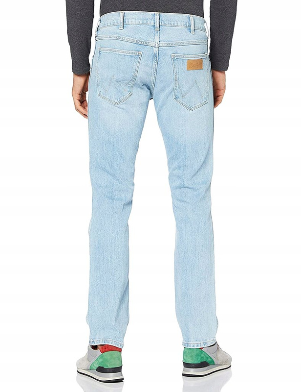 WRANGLER GREENSBORO MĘSKIE SPODNIE JEANSOWE JEANSY MORNING LIGHT W15QBG76N 112126861