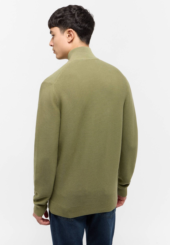 Sweter Męski Rozpinany Mustang Style Escondido Oil Green 1015476 6273 