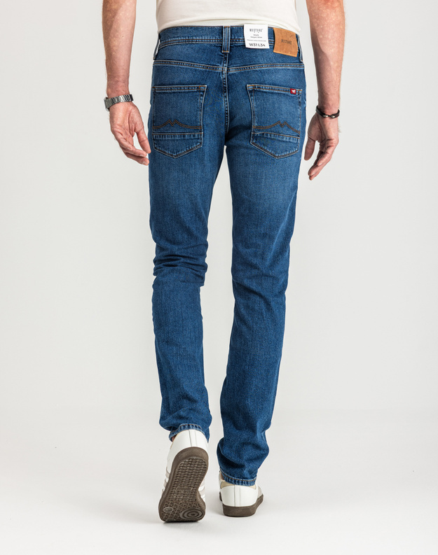 MUSTANG VEGAS SLIM MĘSKIE SPODNIE JEANSOWE JEANSY DŻINSY DENIM BLUE 1015043 5000 702