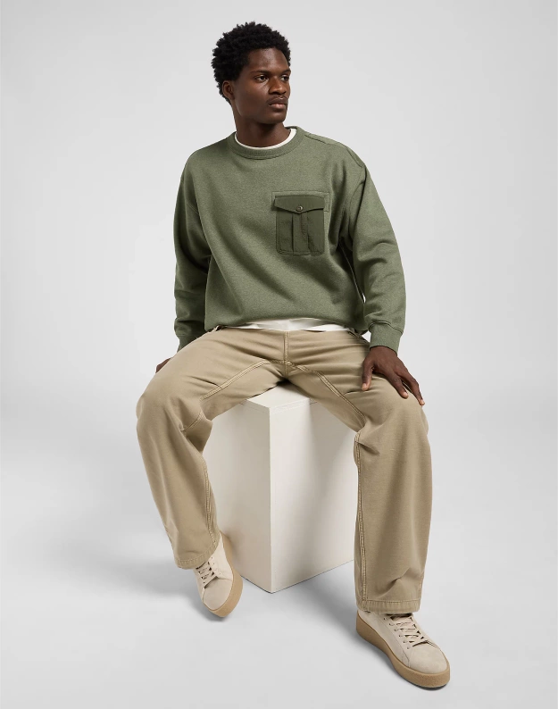 MESKIE SPODNIE LEE PARACHUTE CARGO KANSAS CITY KHAK 112370581