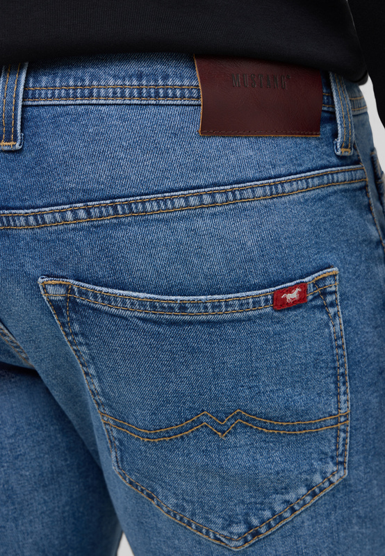 Męskie Spodnie jeansowe Mustang Style Oregon Slim Denim Blue 1016799 5000 402