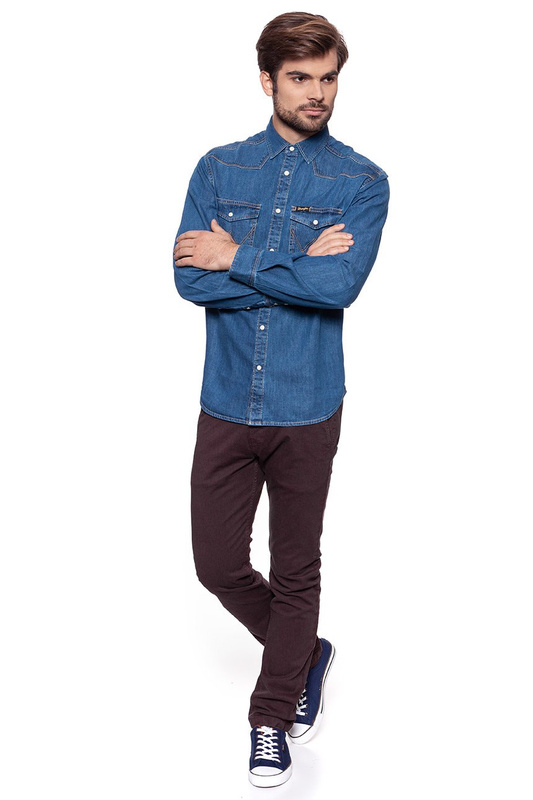 WRANGLER CLASSIC WESTERN MID INDIGO W5834O18E