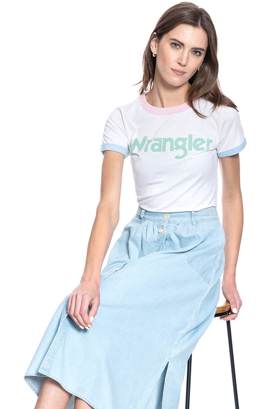 WRANGLER RINGER TEE REAL WHITE W7N0EVXW1 112131957